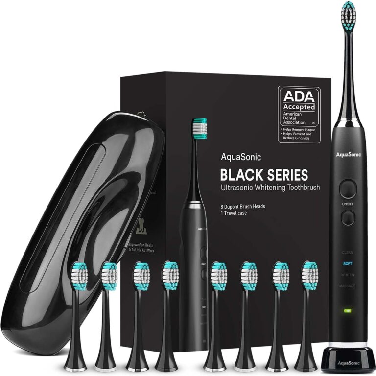 AquaSonic Black Ultra Whitening Toothbrush, provided by Delta Dental